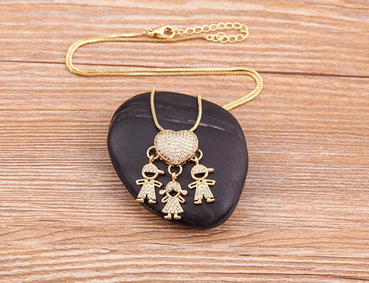 Mother's Love Necklace – 18K Gold Plated
