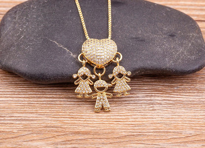 Mother's Love Necklace – 18K Gold Plated
