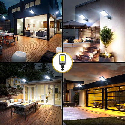 Solar Floodlight Kit 6000 Lumens with Motion Sensor - Buy 1 Get 4